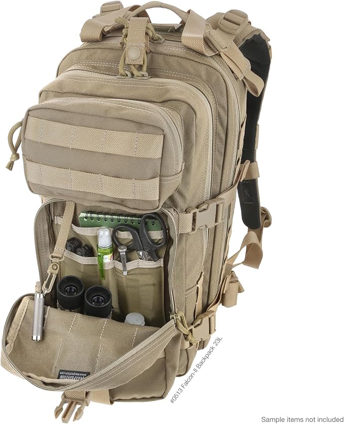 MAXPEDITION Falcon-II Backpack, 23L Tactical Backpack, Survival Pack, Bug Out Bag, MOLLE Go Bag for EDC, 0513