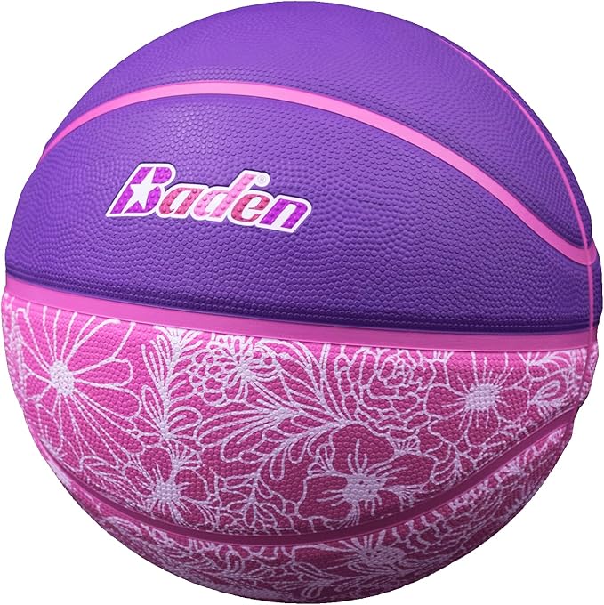 Baden | Legend Lifestyle Collection | Fun Design Outdoor Rubber Game Basketball | Youth & Adult Size 5,6,7