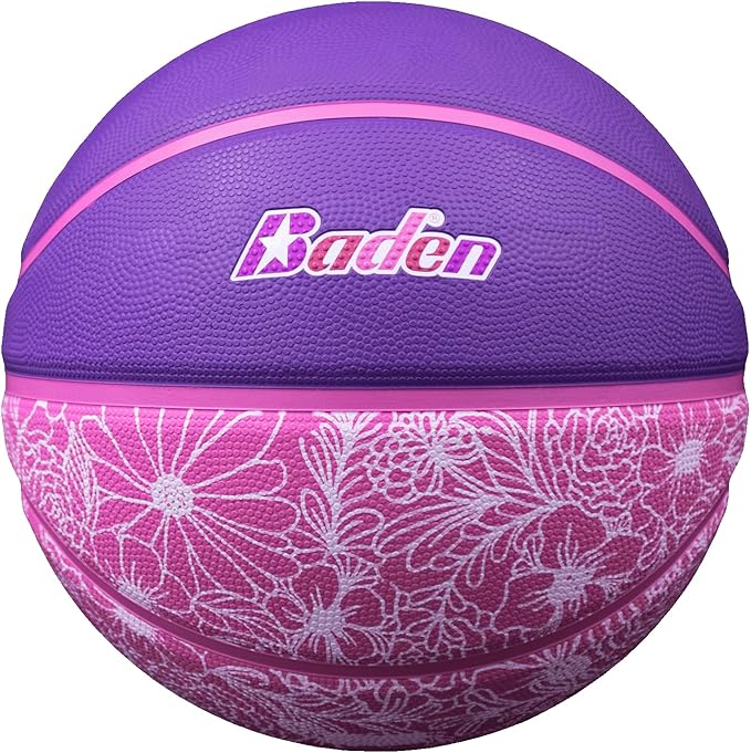 Baden | Legend Lifestyle Collection | Fun Design Outdoor Rubber Game Basketball | Youth & Adult Size 5,6,7
