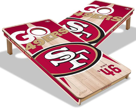 YouTheFan NFL 2’ x 4’ Professional Wood Cornhole Game