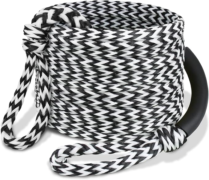 Boat Tow Rope 60ft 3-6K, Floating Ropes for Towable Tubes，Watersport Accessories