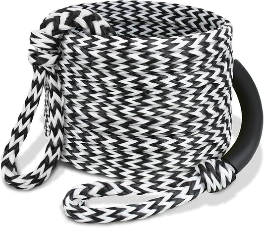Boat Tow Rope 60ft 3-6K, Floating Ropes for Towable Tubes，Watersport Accessories