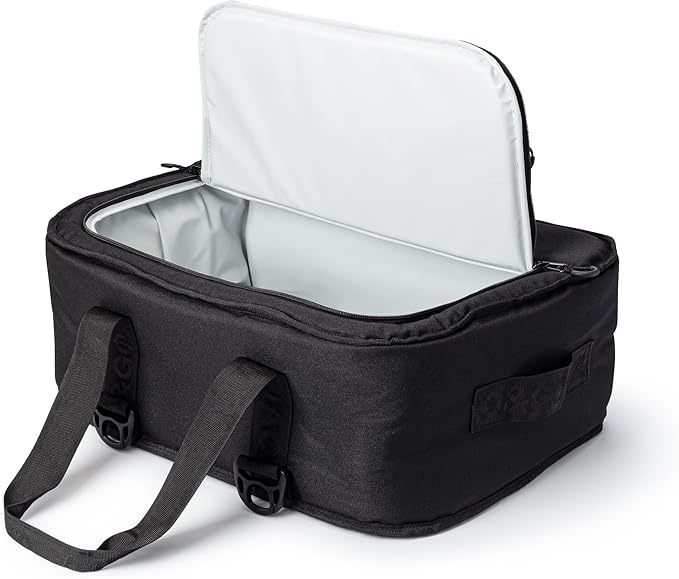 AO Coolers Stow 'n Go Canvas Soft-Sided Cooler, Low Profile and Leak Proof, Insulated for 24-Hour Cold, Black, 38-Can