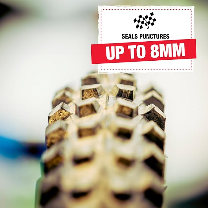 Finish Line FiberLink Pro Latex Tubeless Tire Sealant with Kevlar Technology – Long-Lasting, Low Viscosity Bicycle Sealant for Road, Gravel, Cyclocross, Mountain & Fat Bike Tires, 1 Gal