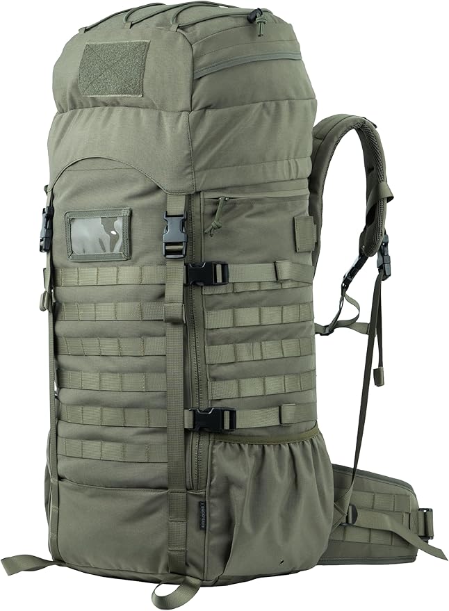 75L Tactical Backpack with Internal Frame, MOLLE, and Hydration System