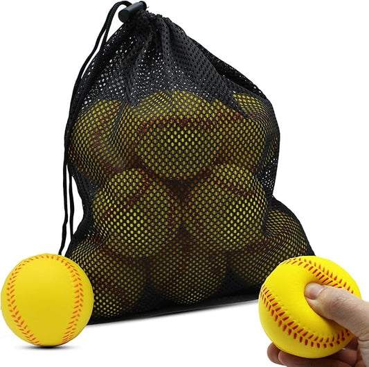 Magicorange Baseball, Foam Baseballs 20 Pack Practice Training Baseballs Unmarked Baseball Soft Toss, Batting, Fielding, Hitting, Pitching