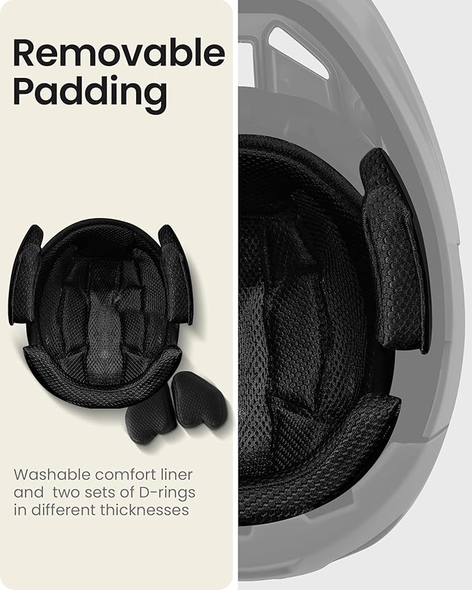 OutdoorMaster Full Face Mountain Bike Helmet for Men & Women-Two Removable Chin Pad Mountain Bike Helmet Grizzly, Ventilation Lightweight Racing Downhill DH BMX MTB Helmet