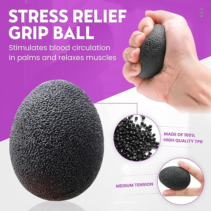 Hand Gripper Strengthener, Adjustable Resistance 22-220Lbs (10-100kg) Forearm Exerciser, Grip Strength Trainer for Muscle Building & Injury Recovery, Aerobic Hands