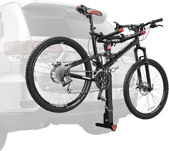 Allen Sports Deluxe Locking Quick Release 2-Bike Carrier for 2 Inch & 1 4 in. Hitch, Model 522QR , Black