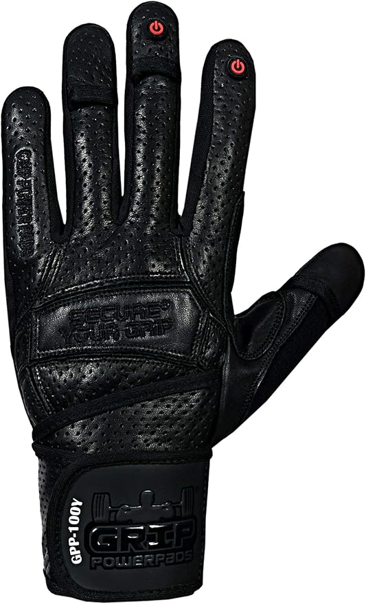 Elite Leather Gym Gloves with Built in 2" Wide Wrist Wraps Grip & Design for Weightlifting Power Lifting Bodybuilding & Strength Training Workout Exercises, Size : XX-Large