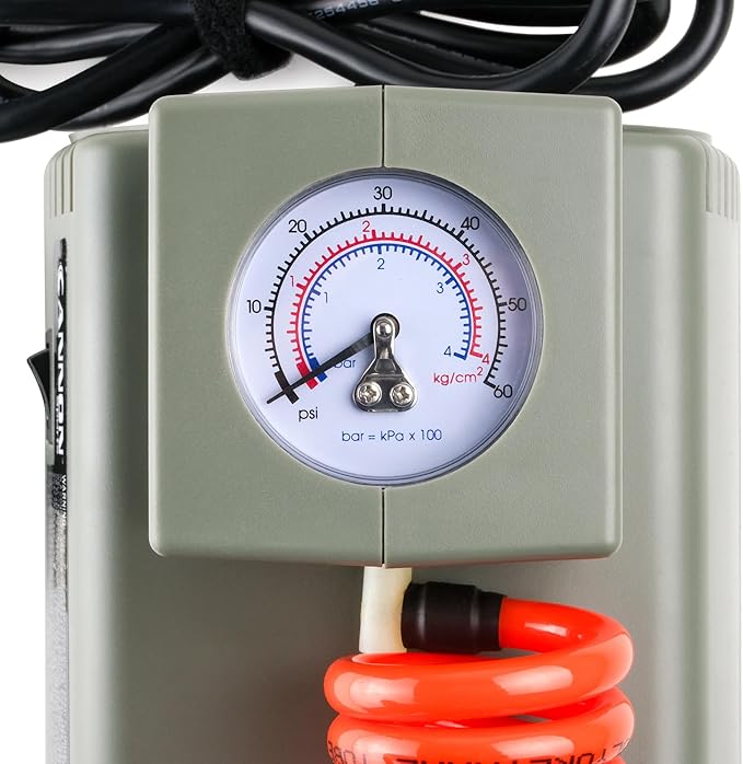 Cannon Sports Electric Ball Inflator Pump with Pressure Gauge - Powerful 1/8 HP Oil-Less Compressor, Inflates Balls, Exercise Balls, Tires, Pool Floats, Air Mattresses, and More