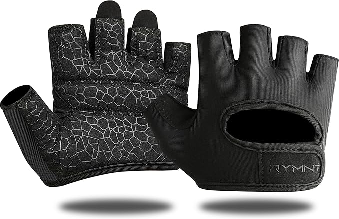 Minimal Weight Lifting Gloves,Short Micro Workout Gloves Grip Pads with Full Palm Protection & Extra Grip for Men Women Weightlifting,Gym,Exercise Training