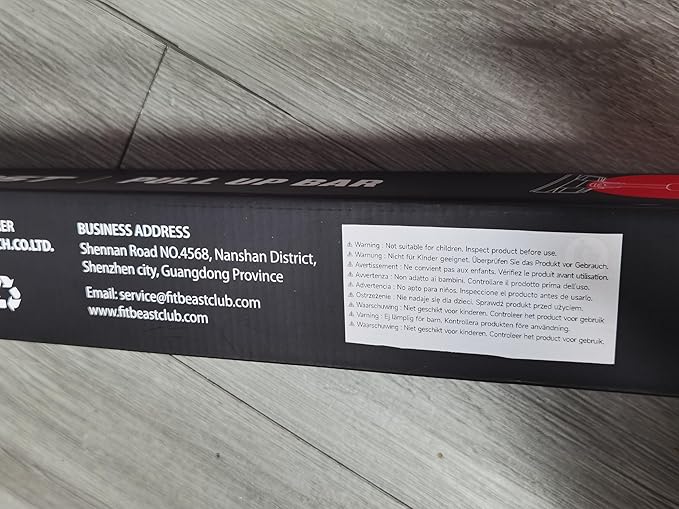 FitBeast Pull Up Bar for Doorway, Strength Training Pullup Bar with No Screws, Chin Up Bar with Adjustable Width Locking Mechanism, Doorway Pull Up Bar Max Load 600lbs for Home Gym