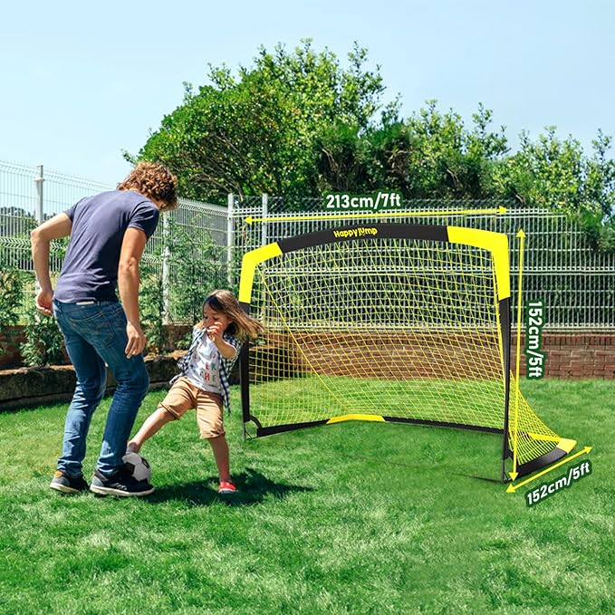 Soccer Goal Pop Up Foldable Soccer Net for Backyard 7x5FT,5x3.6FT,4x3FT,3x2.2FT