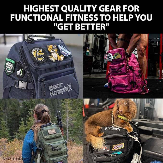 Bear KompleX Military Grade Tactical Backpack - Organize Gear & Optimize Comfort - Multipurpose 1000 Denier Nylon Backpack