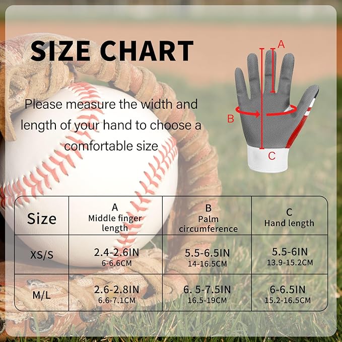 Youth Baseball USA Flag Glove American Flag Batting Gloves Comfortable Fit Breathable Durable Lightweight Design Junior Training Batting