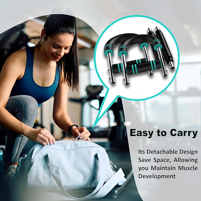 Twister Arm Exerciser – Adjustable Power Bar for Chest, Arm & Shoulder Workouts, Detachable Upper Body Workout Equipment for Home & Gym, Twister Arm Trainer, 40–110 lbs