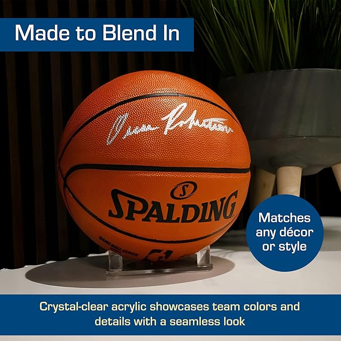 BCW Acrylic Ball Stand, 2 Pack | Anti-Slip Design for Basketball, Football, and Soccer Ball Display