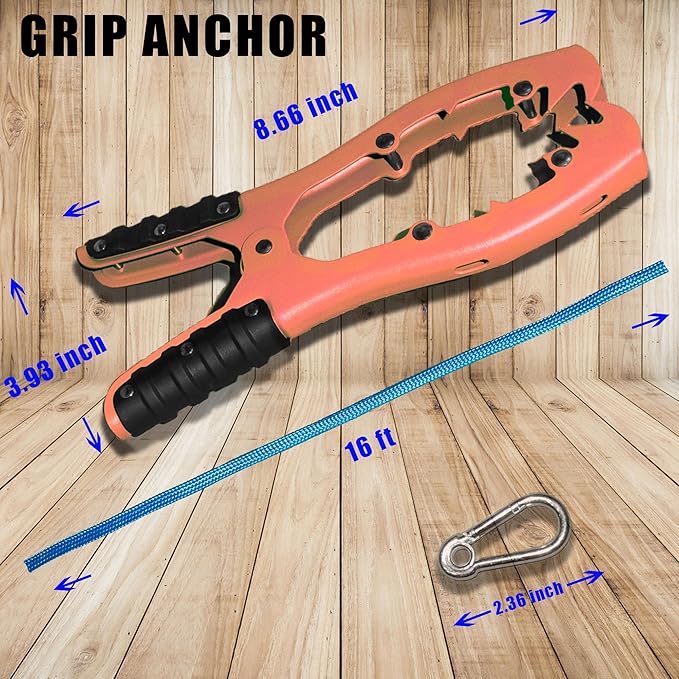 Kayak Brush Gripper - The Anchor Clamp for Easy Anytime Docking - Secure Your Kayak, Canoe, or Boat with Confidence