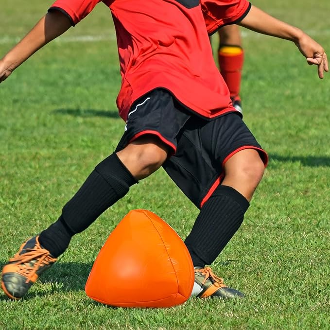 Soulchen 3 Pack Soccer Reflex & Reaction Ball Goalkeeper Reaction Training Reflex Ball Triangular Shape Goalie Soccer Training Equipment for Agility and Speed Improvement