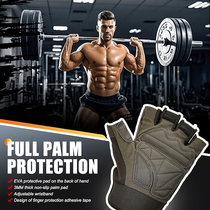 Weight Lifting Gloves, Gym Gloves for Men and Women, Full Palm Protection for Sports, Weightlifting, Training, Cycling, Pull-Ups, Rowing, and Mountaineering, Size : XX-Large