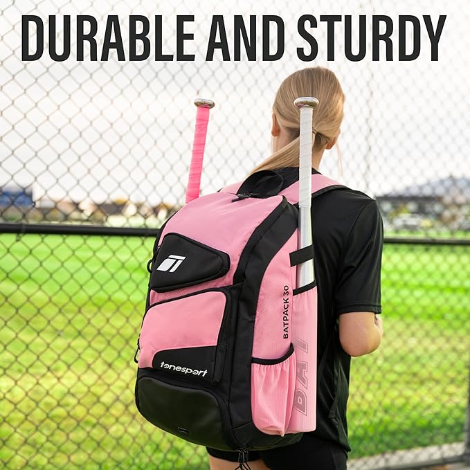 Baseball Bag - Backpack for Baseball, Softball, Tball - Adults & Youth Bat Bag