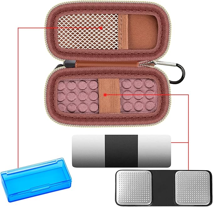 Heart Monitor Case Compatible with AliveCor Kardia Mobile ECG/for KardiaMobile 6L for Apple and Android Device - CASE ONLY (Brown)