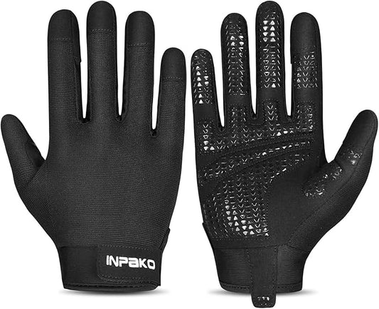 Workout Gloves for Men Women, Lightweight Full Palm Grip Padded Protection Gym Gloves for Weightlifting, Training