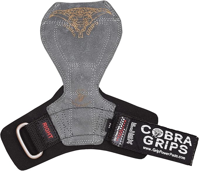 2018 Cobra Grips Flex Model Weight Lifting Gloves Heavy Duty Straps Alternative Power Lifting Hooks for Deadlifts with Padded Wrist Wrap Support Bodybuilding