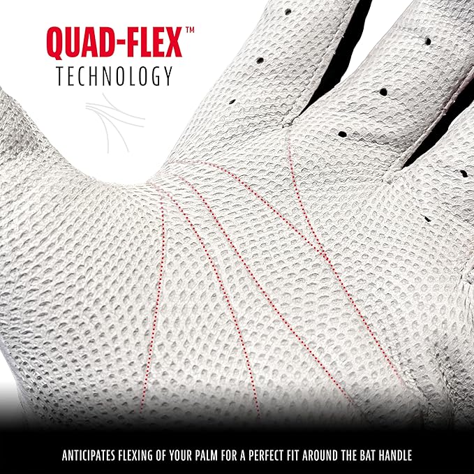 Franklin Sports MLB Baseball Batting Gloves - CFX Pro Adult + Youth - Baseball + Softball - Multiple Sizes + Colors