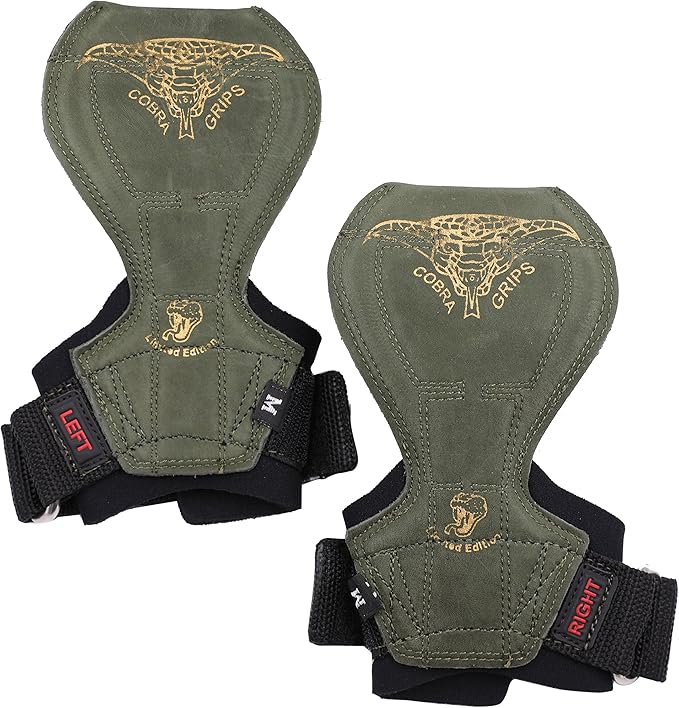 2018 Cobra Grips Flex Model Weight Lifting Gloves Heavy Duty Straps Alternative Power Lifting Hooks for Deadlifts with Padded Wrist Wrap Support Bodybuilding