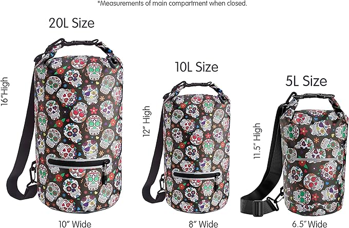 Skog Å Kust DrySak - Roll Top Waterproof Bag for Travel & Outdoors - 5, 10 & 20 Liter sizes