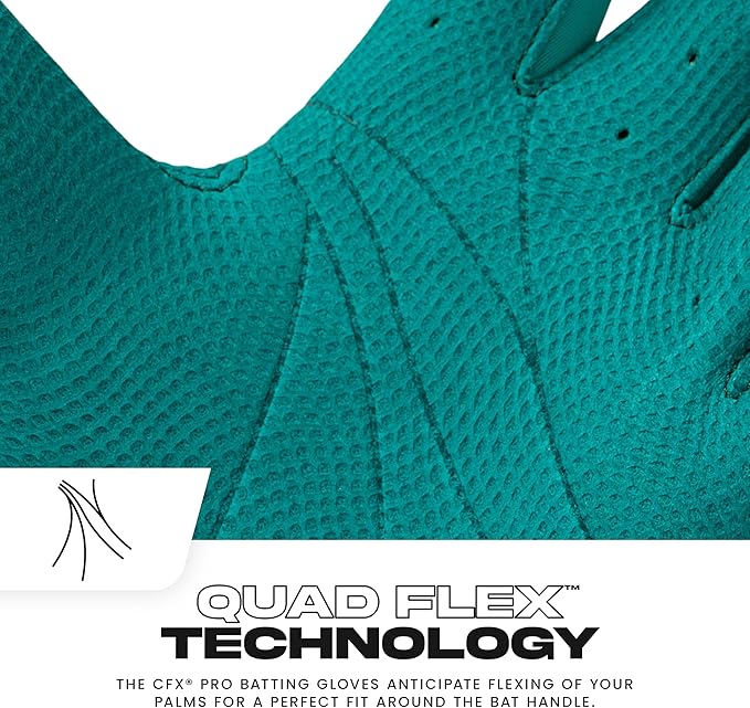 Franklin Sports MLB Baseball Batting Gloves - CFX Pro Adult + Youth - Baseball + Softball - Multiple Sizes + Colors