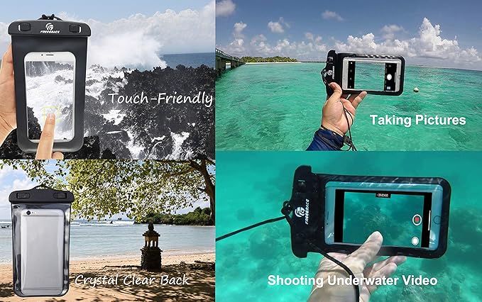 Freegrace Waterproof Dry Bag - Lightweight Dry Sack with Seals and Waterproof Case - Float on Water - Keeps Gear Dry for Kayaking, Beach, Rafting, Boating, Hiking, Camping and Fishing