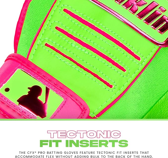 Franklin Sports MLB Baseball Batting Gloves - CFX Pro Adult + Youth - Baseball + Softball - Multiple Sizes + Colors