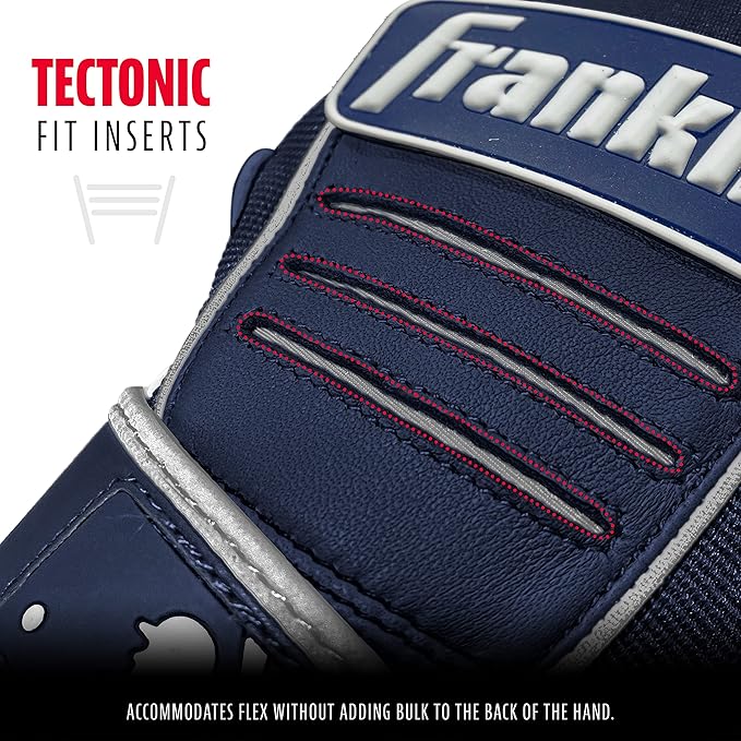 Franklin Sports MLB Baseball Batting Gloves - CFX Pro Adult + Youth - Baseball + Softball - Multiple Sizes + Colors
