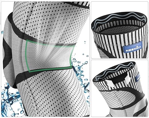 NEENCA Knee Brace for Knee Pain Relief, Medical Knee Support with Patella Pad & Side Stabilizers, Compression Knee Sleeve for Meniscus Tear, ACL, Arthritis, Joint Pain, Runner, Sport- FSA/HSA APPROVED