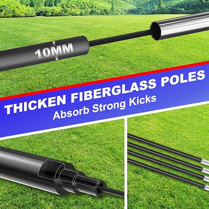 Soccer Goal, Portable Soccer Goals for Backyard, Pop Up Soccer Goal, Soccer Net for Indoor or Outdoor Practice and Training