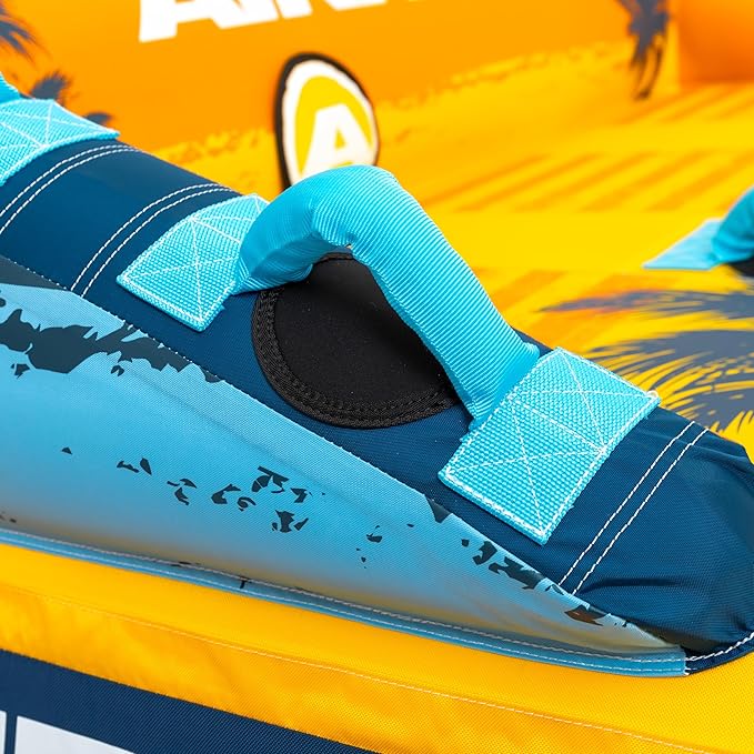 Airhead Mable Inflatable Towable Tube, 1-4 Rider Models, Dual Tow Points, Full Nylon Cover, EVA Foam Pads, Patented Speed Valve, Boat Tubes and Towables