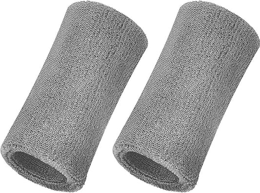 Willbond 6 Inch Wrist Sweatband Sport Wristbands Elastic Athletic Wrist Bands for Sports 2 Pieces