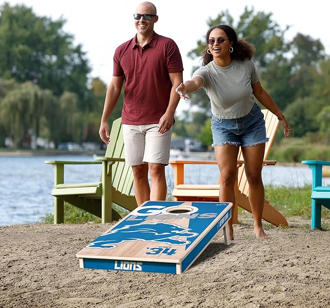 YouTheFan NFL 2’ x 4’ Professional Wood Cornhole Game