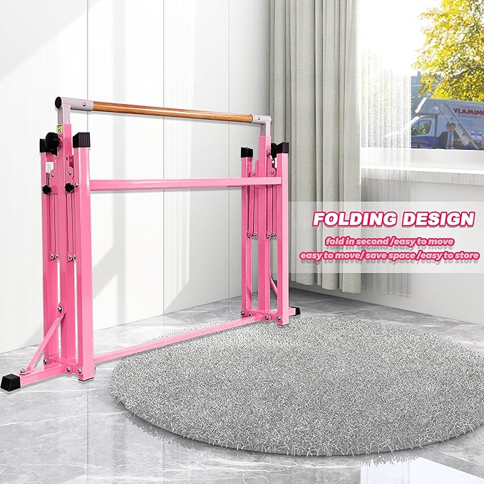 MARFULA Gymnastic Bar for Kid and Teenage Ages 3-25, 5 FT / 8 FT Base Length, 4 FT Width 5 FT Height, Gymnastic Kip Bar Horizontal Bar for Gymnast, Gymnastic Training Equipment for Home and Club Use