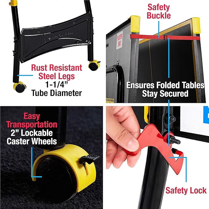 MD Sports Table Tennis Tables Multiple Styles Ping Pong Tables, Foldable for Easy Storage with Nets Included, Perfect for Family Game Rooms