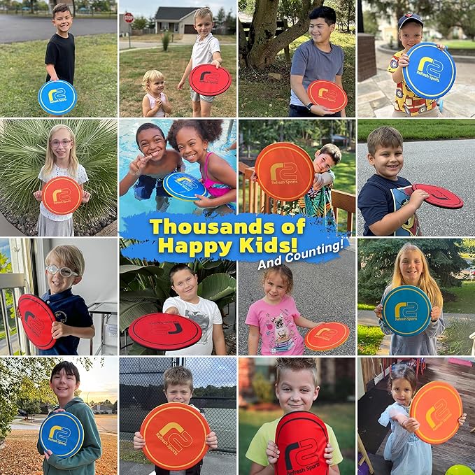 Soft Flying Disc for Kids: Beach Soft Disc - Durable Design Floats On Water - Beach Toys, Pool Toys & Game for Adults Outdoor Fun Camping Games - Boy Gifts & Girls Ages 5 6 7 8 9 10 11 12 13 & Up