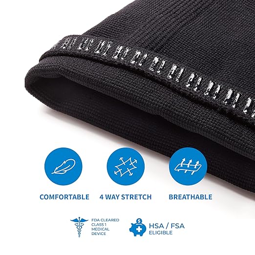 LP SUPPORT 667 Compression Sleeve Leg Full Length for Sports, Cycling, Running, Basketball, for Men Women (Blue, L, 1pcs)