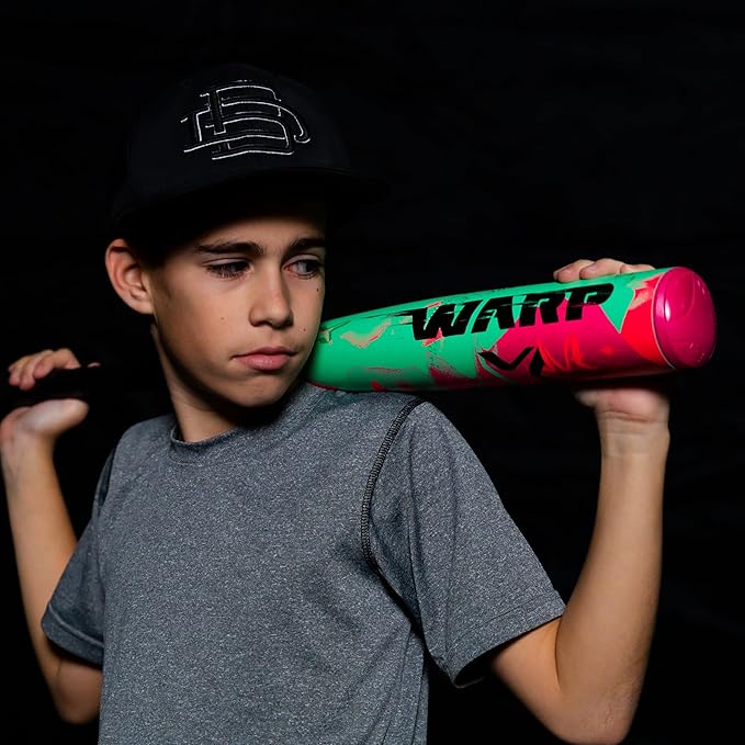 Axe | Warp | USSSA Youth Baseball Bat | Drop -10/-8/-5 | 3-Piece Composite | 2 3/4" Barrel | Green/Pink