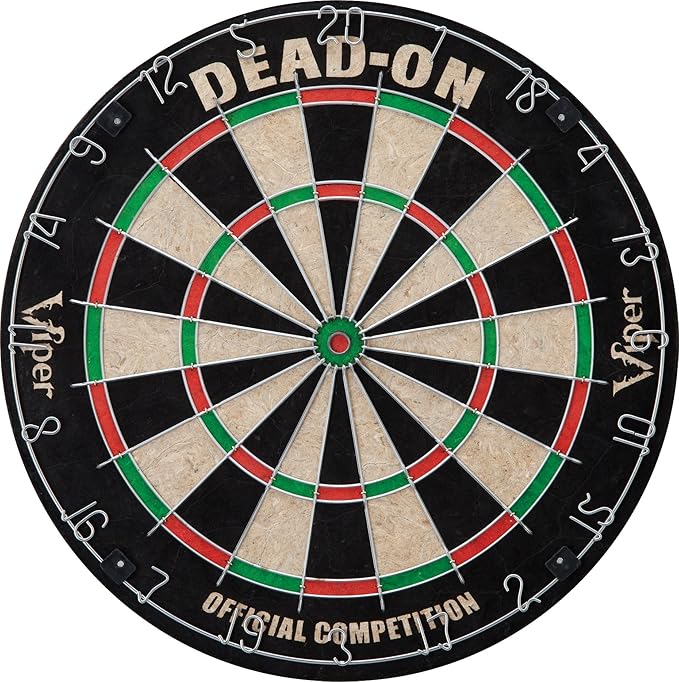 Viper by GLD Products Metropolitan Solid Wood Cabinet & Sisal/Bristle Dartboard Play-Ready Bundle