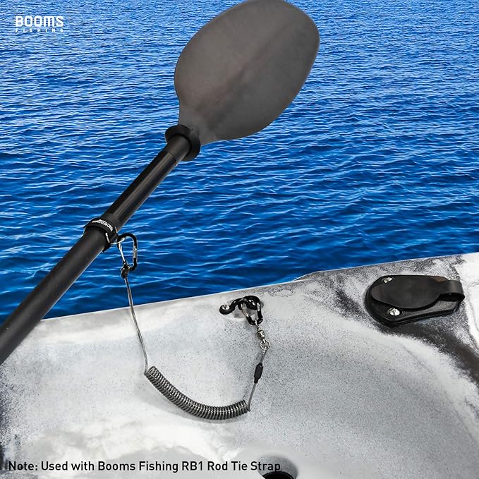Booms Fishing T02 Fishing Pole Tether, Kayak Paddle Leash, Paddle Board Fishing Accessories, Heavy Duty Fishing Lanyard for Fishing Tools/Rods/Paddles