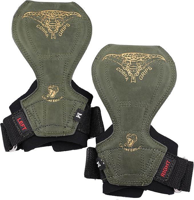 2018 Cobra Grips Flex Model Weight Lifting Gloves Heavy Duty Straps Alternative Power Lifting Hooks for Deadlifts with Padded Wrist Wrap Support Bodybuilding