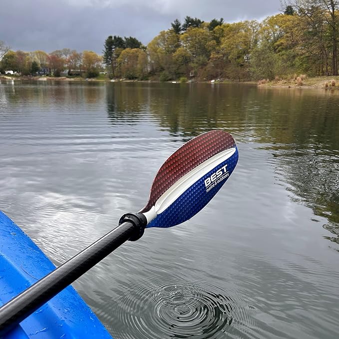 Best Marine and Outdoors Kayak Paddle, Carbon Fiber Shaft & Fiberglass Reinforced Polypropylene Blades, 220cm, 234cm, 250cm, Lightweight Kayak Paddles for Adults